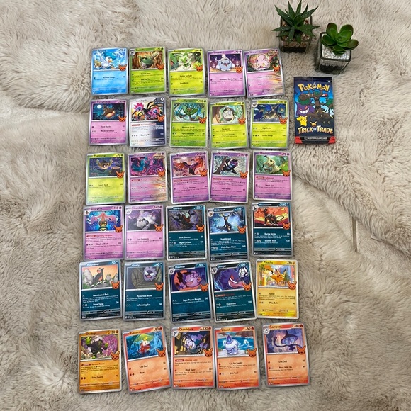 Pokémon Halloween Trick or Trade Trading Cards 30 Full Set New 🎃 - Picture 1 of 16